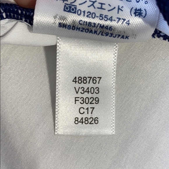 NWT Lands’end Kids Navy blue/Hot pink Swimsuit Top - Picture 5 of 7